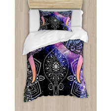 Space Galaxy with Milky Way Duvet Cover Set