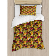 Bohemian Oriental Herb Duvet Cover Set