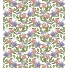 Pastel Tulip Flowers Duvet Cover Set