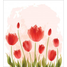 Romantic Tulip Blossoms Duvet Cover Set