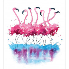 Flamingo and Bird Duvet Cover Set