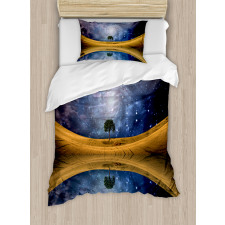 Galaxy with Star Meteors Duvet Cover Set
