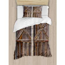 Old Wooden Warehouse Duvet Cover Set