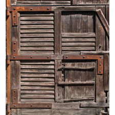 Wooden Italian Door Duvet Cover Set
