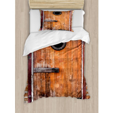 Pine Wood Windows Duvet Cover Set