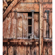 Oak Abandoned Barn Door Duvet Cover Set