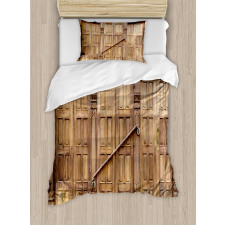 Retro Carving in Nepal Duvet Cover Set