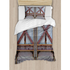 Wooden Window Plank Duvet Cover Set