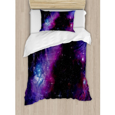 Nebula Dark Galaxy Stars Duvet Cover Set