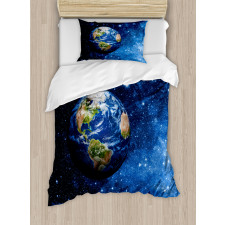 Planet Earth Solar System Duvet Cover Set