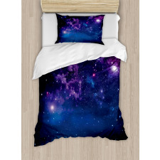 Milky Way Themed Stars Duvet Cover Set