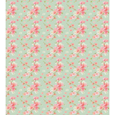 Retro Spring Blossoms Duvet Cover Set