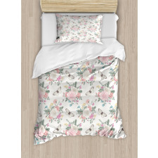 Roses Bouquet Duvet Cover Set