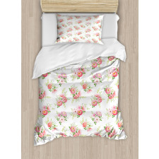 Magnolia Fresh Buds Duvet Cover Set