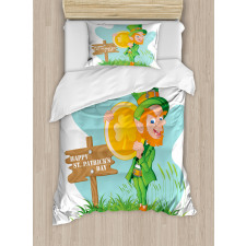 Shamrock Coin Duvet Cover Set