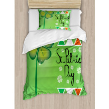 Clover Leaf Flags Duvet Cover Set