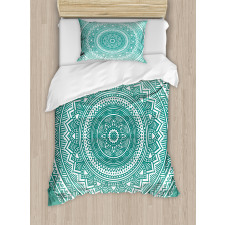 Mandala Boho Stripes Duvet Cover Set