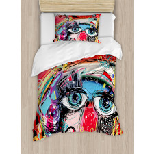 Grafitti Sketchy Paint Duvet Cover Set