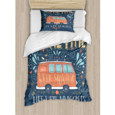 Hippie Words Duvet Cover Set