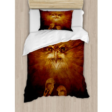 Hawk Eagle Face Claws Duvet Cover Set