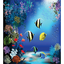 Ocean Coral Reefs Tropic Duvet Cover Set