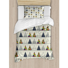 Abstract Triangle Duvet Cover Set