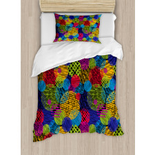 Geometric Sketchy Forms Duvet Cover Set