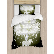 Unicorn Horse with Tree Duvet Cover Set