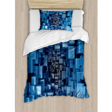 Digital Geometric Duvet Cover Set