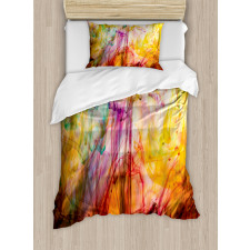 Rainbow Colored Image Duvet Cover Set