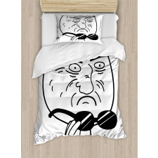 Me Gusta Guy in Comics Duvet Cover Set