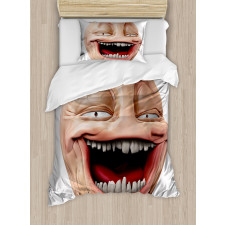 Poker Face Guy Meme Duvet Cover Set