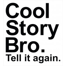 Cool Story Bro Hipster Duvet Cover Set