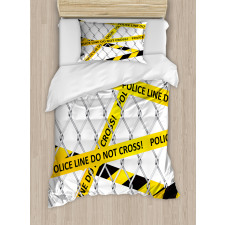 Crime Scene Bands Duvet Cover Set