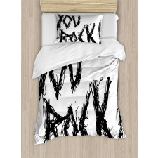 Motivational Slogan Duvet Cover Set