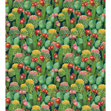 Cactus Flowers Garden Duvet Cover Set