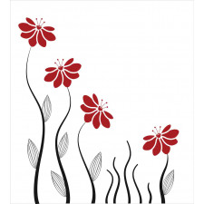 Modern Floral Petals Duvet Cover Set