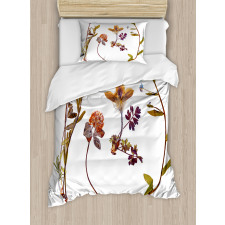 Lilacs Daisises Tulips Duvet Cover Set