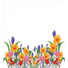Cartoon Garden Tulips Duvet Cover Set