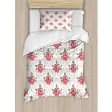 Romantic Shabby Plant Duvet Cover Set