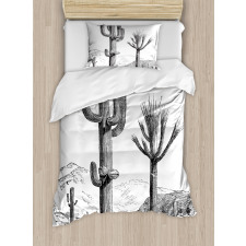 Sketchy Mexican View Duvet Cover Set