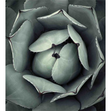 Flourishing Grey Cactus Duvet Cover Set
