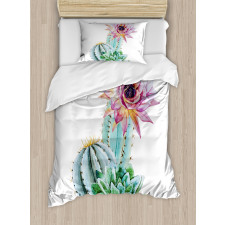 Cactus Flower and Spike Duvet Cover Set