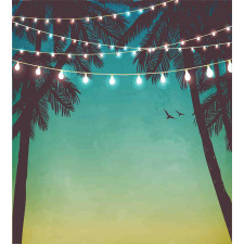 Night Time Sunset Palms Duvet Cover Set