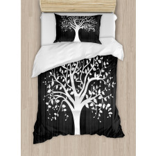 Tree with Many Leaves Duvet Cover Set