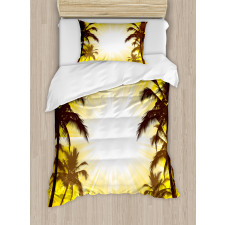 Place with Palm Trees Duvet Cover Set