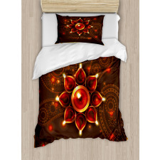 Beams and Diwali Wishes Duvet Cover Set