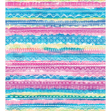Watercolor Aztec Stripes Duvet Cover Set
