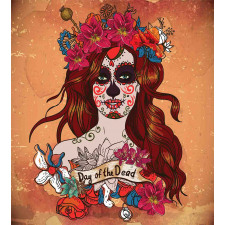 Mexican Skull Duvet Cover Set