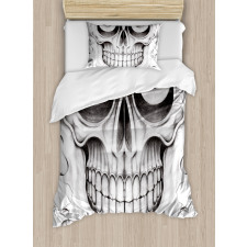 Skull Face Angry Duvet Cover Set